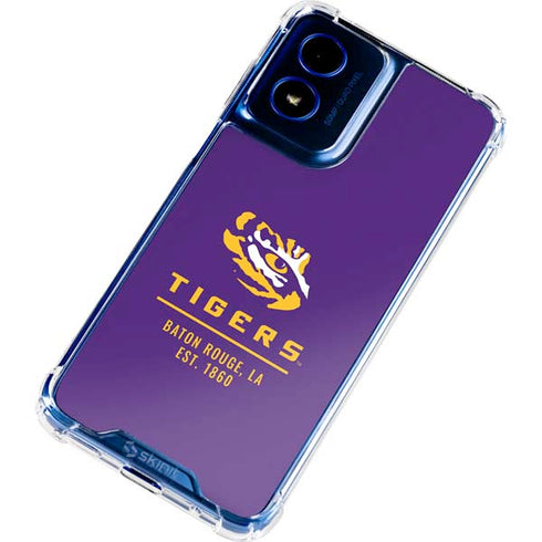LSU Tigers Baton Rouge Moto G 5G (2024) Clear Case